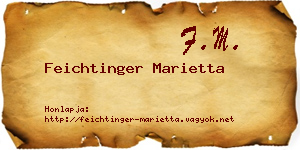 Feichtinger Marietta névjegykártya